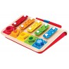 Hape- Shape Sorter Xylophone And Piano-Wooden Instrument Toy Giochi in Legno, Multicolore, E0334