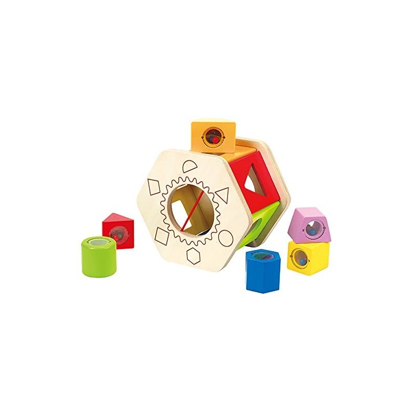 Hape- Shake And Match Gioco di Incastro, Multicolore, E0407