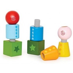 Hape- Viti e Bulloni Gioco, Multicolore, E0416