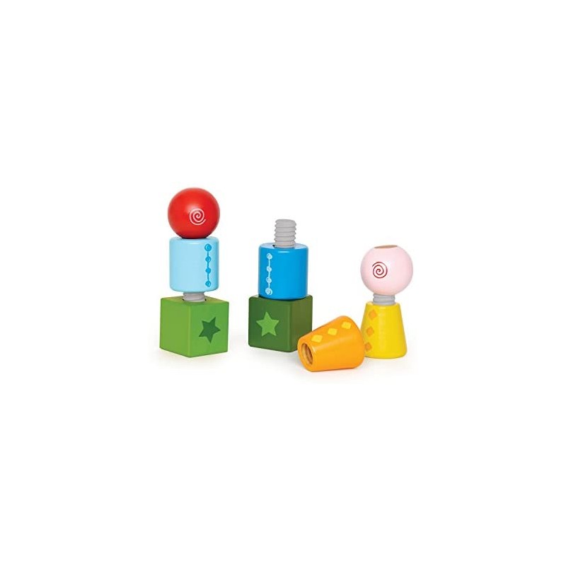 Hape- Viti e Bulloni Gioco, Multicolore, E0416