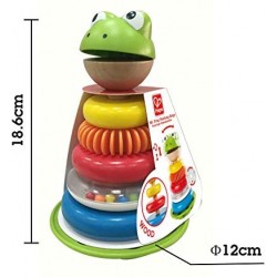 Hape Stack rana, giocattolo educativo e per classificare e impilare
