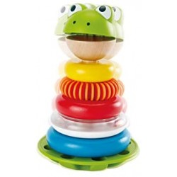 Hape Stack rana, giocattolo educativo e per classificare e impilare
