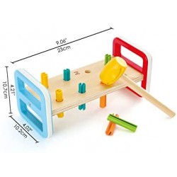Hape E0506 - Panca per Martello, Multicolore