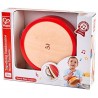 Hape Tamburello, Tamburello in Legno per Bambini, Strumento Musicale per Bambini dai 12 Mesi in Su