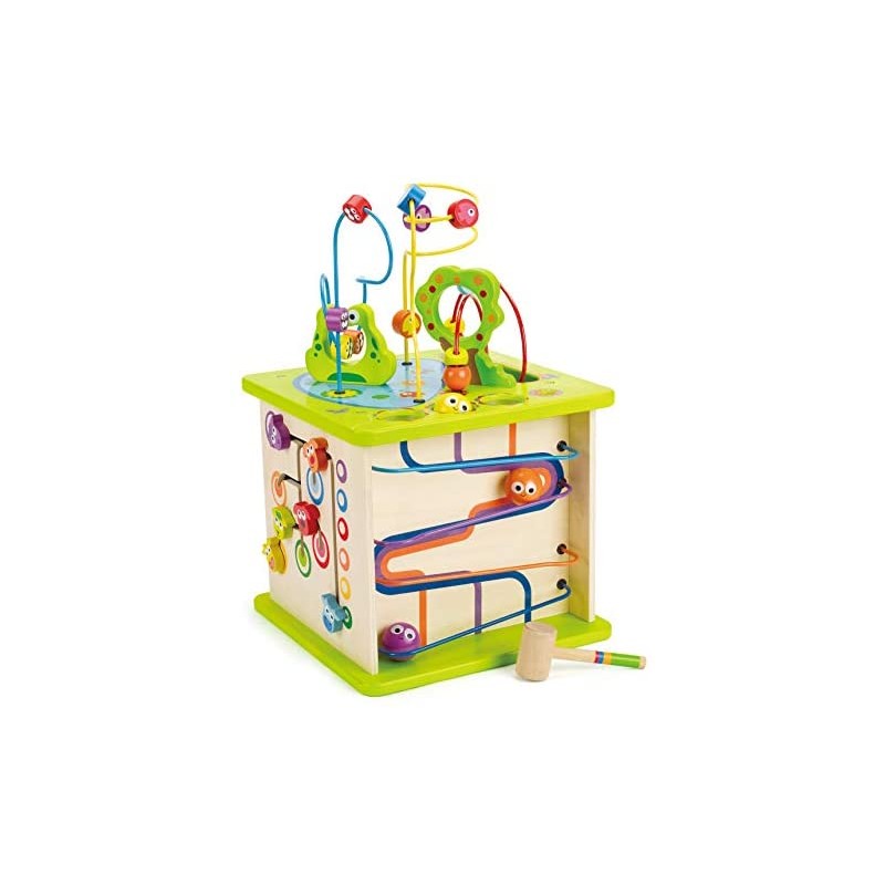 Hape- Cubo con Animaletti Gioco, Multicolore, E1810