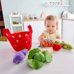 Hape- Cesto di Verdure per Bambini Utensili da Cucina, E3167
