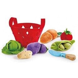 Hape- Cesto di Verdure per Bambini Utensili da Cucina, E3167