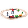 Hape - Cargo Delivery Loop Pista Treno con Gru e Set Locomotiva a Batteria, Multicolore, taglia unica, E3731