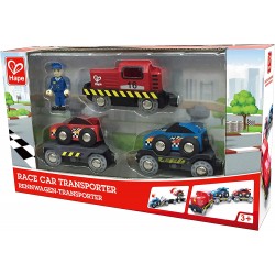 Hape - Race Car Transporter Railway - Accessori per Treno - HAPE3735