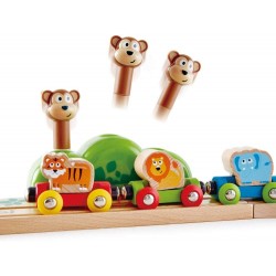 Hape - Music and Monkeys Railway Percorso Musica e Scimmie Pop-Up - HAPE3825