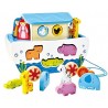 Hape Arca di Noè Trainabile, Giocattolo, Multicolore, E8049