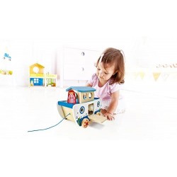 Hape Arca di Noè Trainabile, Giocattolo, Multicolore, E8049