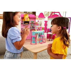 Mattel - Barbie - Playset Il Ristorante di Barbie con Bambola con Cappello Chef e Grembiule e Oltre 30 Accessori da Cucina, per 