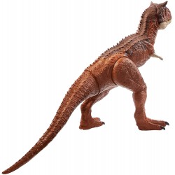 Mattel - Jurassic World - Dinosauro Carnotauro Toro Super Colossale da 91 cm con Apertura sulla Pancia, Mastica e Divora - HBY86