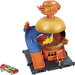 Mattel - Hot Wheels City Burger Blitz Playset - HDR26