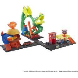 Mattel - Hot Wheels City Burger Blitz Playset - HDR26