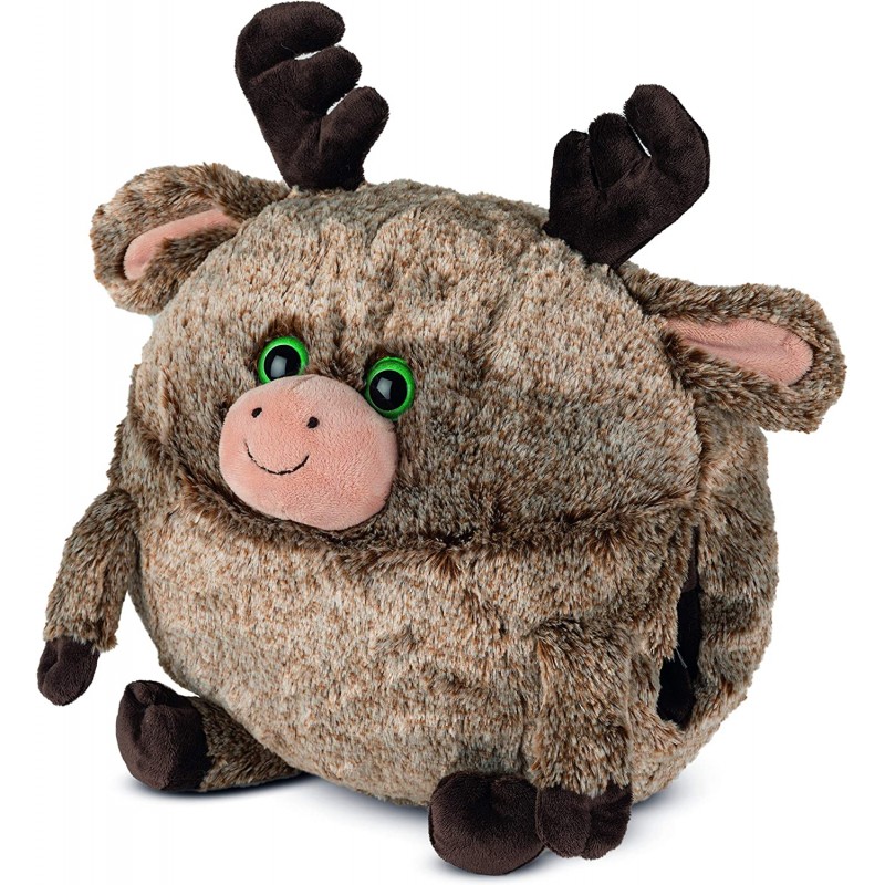 COZY NOXXIEZ - Morbido peluche scaldamani per bambini – Peluche cuscino caldo per letto, auto e casa (rina) - HW715