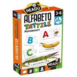 Headu- Montessori Alfabeto Tattile, Multicolore, IT20164