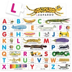 Headu- Montessori Alfabeto Tattile, Multicolore, IT20164