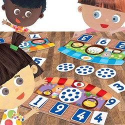 Headu- Tombola Tattile Montessori dei Numeri Gioco Educativo, Multicolore, IT20249