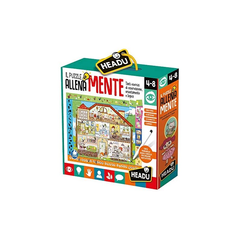 Headu-Il Puzzle Allenamente, Multicolore, IT20546