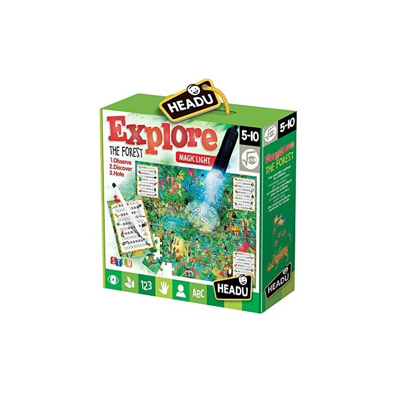 headu- Explore The Forest Giochi Educativi, Multicolore, IT22304