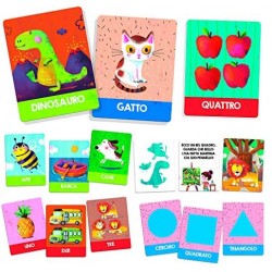 headu- Flashcards Montessori Prime Scoperte Giochi Educativi, IT23097