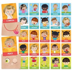 Headu - Flashcards Montessori Emozioni e Azioni, IT23103