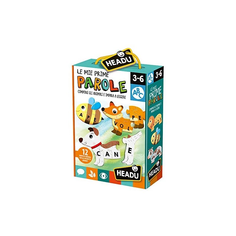 Headu - Le Mie Prime Parole Giochi Educativi, Multicolore, IT23127