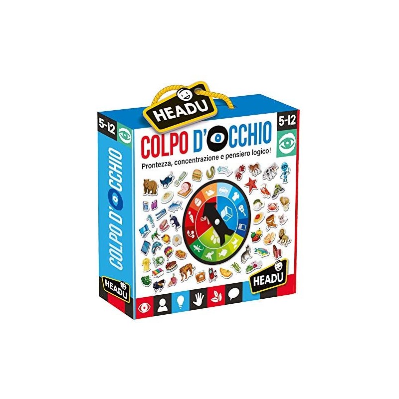 Headu - Colpo d Occhio Gioco Educativo, Multicolore, IT24162