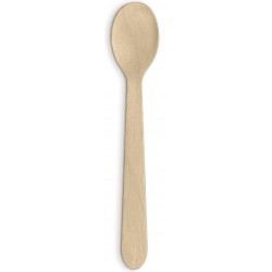 Cucchiaino finger food legno – Jungle Green Addicted - Wooden Mini Spoon - Hot & Cold use - 50 pz - 11 cm, JL686261
