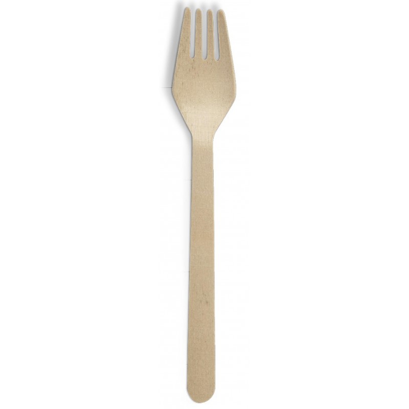 Forchetta legno – Jungle Green Addicted - Wooden Fork - Hot & Cold use - 50 pz - 16,5 cm, JL689160