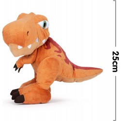 Grandi Giochi - Peluche Jurassic World T-Rex da 25 cm, JUR00100