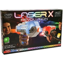 Giochi Preziosi - Laser X - Revolution Blaster, scegli il colore della tua squadra, colpisci fino a 90 metri, con 2 Blaster, 2 r
