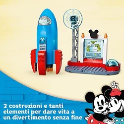 LEGO Disney Mickey and Friends Il Razzo Spaziale di Topolino e Minnie, Giocattoli per Bambini di 4 Anni con 2 Minifigure, 10774