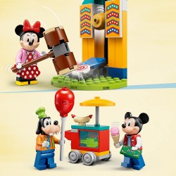 LEGO Disney Topolino e Amici Il Luna Park di Topolino, Minnie e Pippo, con Montagne Russe e Ruota Panoramica, Giochi per Bambini