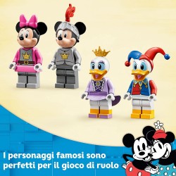 LEGO Disney Topolino e Amici Topolino e i suoi Amici Paladini del Castello, con Cavallo e Drago Giocattolo, Giochi per Bambini d