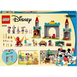 LEGO Disney Topolino e Amici Topolino e i suoi Amici Paladini del Castello, con Cavallo e Drago Giocattolo, Giochi per Bambini d