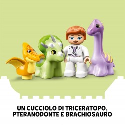 LEGO DUPLO Jurassic World l’Asilo Nido dei Dinosauri, Giocattolo da Costruire, Set con Mattoncini Grandi, Giochi per Bambini dai