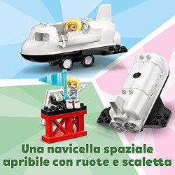 LEGO DUPLO Town Missione dello Space Shuttle, Set da Costruzione per Bambini 2 anni in su con Minifigure di Astronauti, 10944