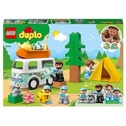 LEGO DUPLO Town Avventura in Famiglia sul Camper Van, Giocattoli Educativi per Bambini di 2 Anni con 4 Minifigure, 10946