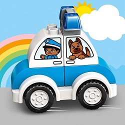 LEGO Duplo Elicottero Antincendio e Auto della Polizia, Costruzioni per Bambini 1,5 Anni, 10957