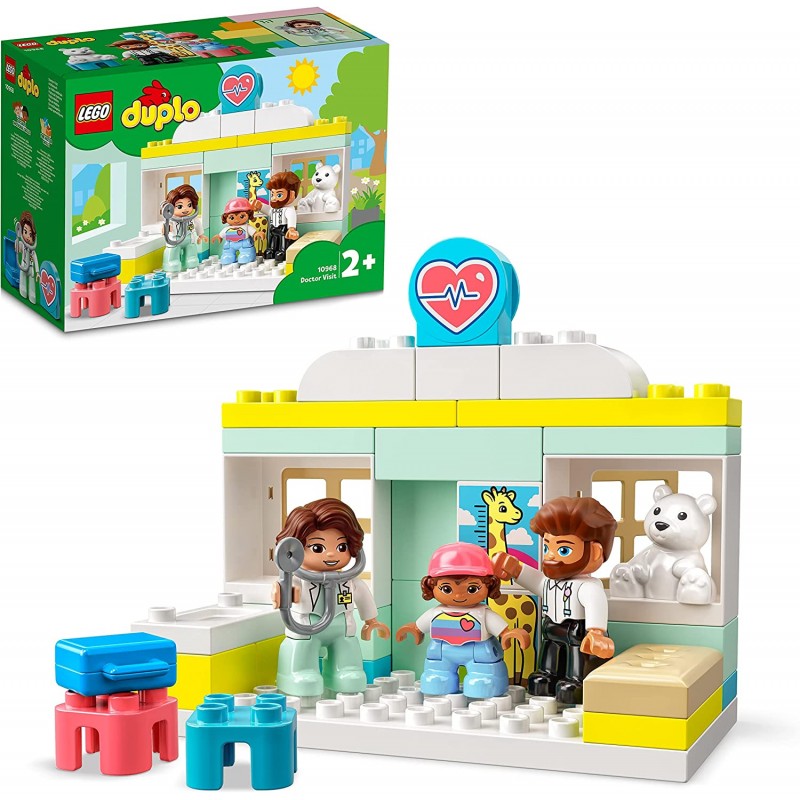 LEGO DUPLO Visita dal Dottore, Giochi Educativi per l Apprendimento dei  Bambini dai 2 Anni in