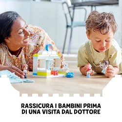 LEGO DUPLO Visita dal Dottore, Giochi Educativi per l Apprendimento dei Bambini dai 2 Anni in su, Giocattoli per i Più Piccoli, 