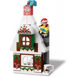 LEGO 10976 DUPLO - Casa di Pan di Zenzero di Babbo Natale con Regali e Figure di Bambino e Bambina - LG10976