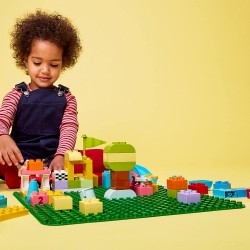 LEGO DUPLO Base Verde, Tavola Classica per Mattoncini, Piattaforma Giocattolo, Superfice di Costruzione per Bambini e Ragazzi, 1