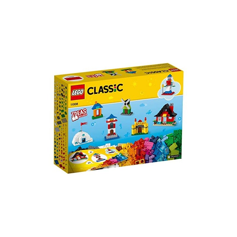 LEGO Classic Mattoncini e Case, Set da Costruzione, Giocattoli per Bambini dai 4 Anni in poi con 6 Modelli Facili da Costruire, 