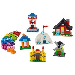 LEGO Classic Mattoncini e Case, Set da Costruzione, Giocattoli per Bambini dai 4 Anni in poi con 6 Modelli Facili da Costruire, 