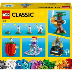 LEGO 11019 - Classic Mattoncini e Funzioni, 7 Mini Costruzioni con Meccanismo e Ingranaggi - LG11019
