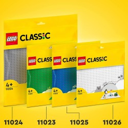 LEGO Classic Base Verde, Tavola per Costruzioni Quadrata con 32x32 Bottoncini, Piattaforma Classica per Mattoncini per Costruire